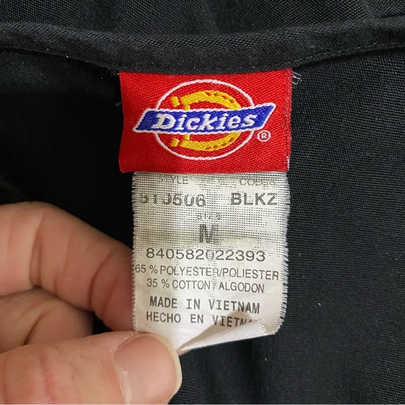 Dickies Medical Black Everday Scrubs V-Neck Top 810506 - Picture 5 of 7